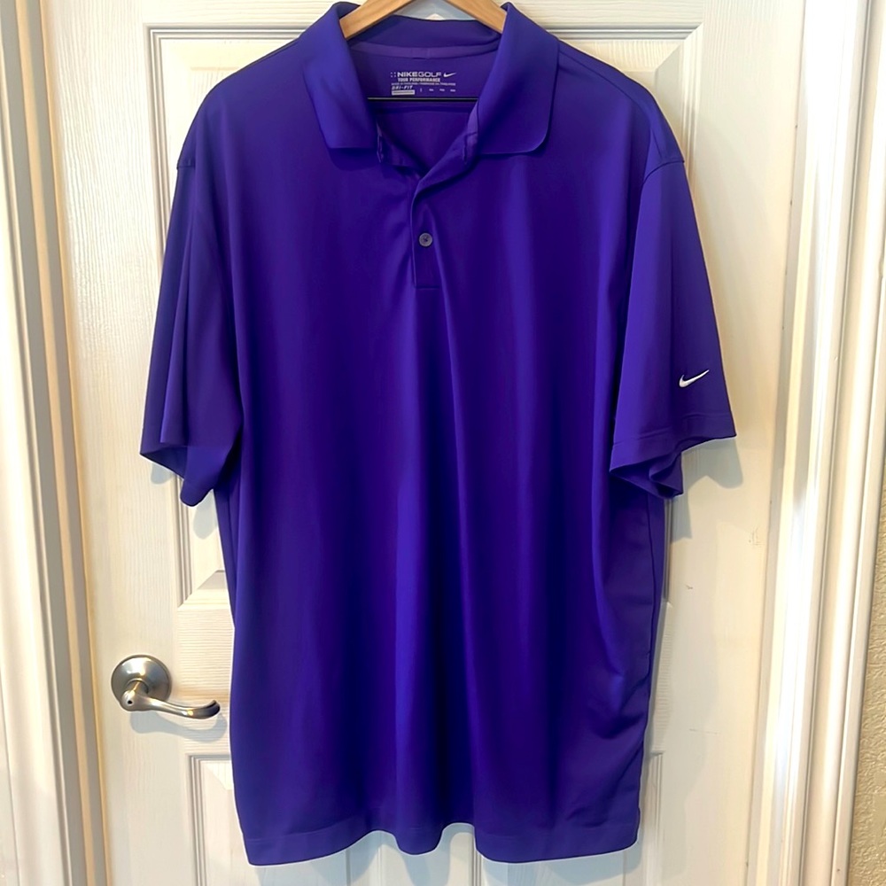 Nike Golf Tour Performance Dri-fit Polo Mens 2x Purple
